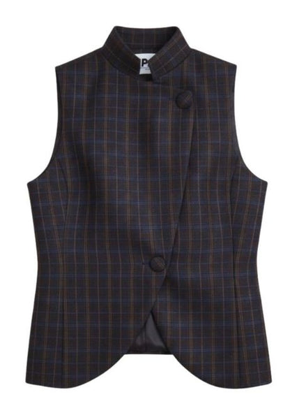 Chaleco Sereno Cuadros Azul Vests IPA BRAND 