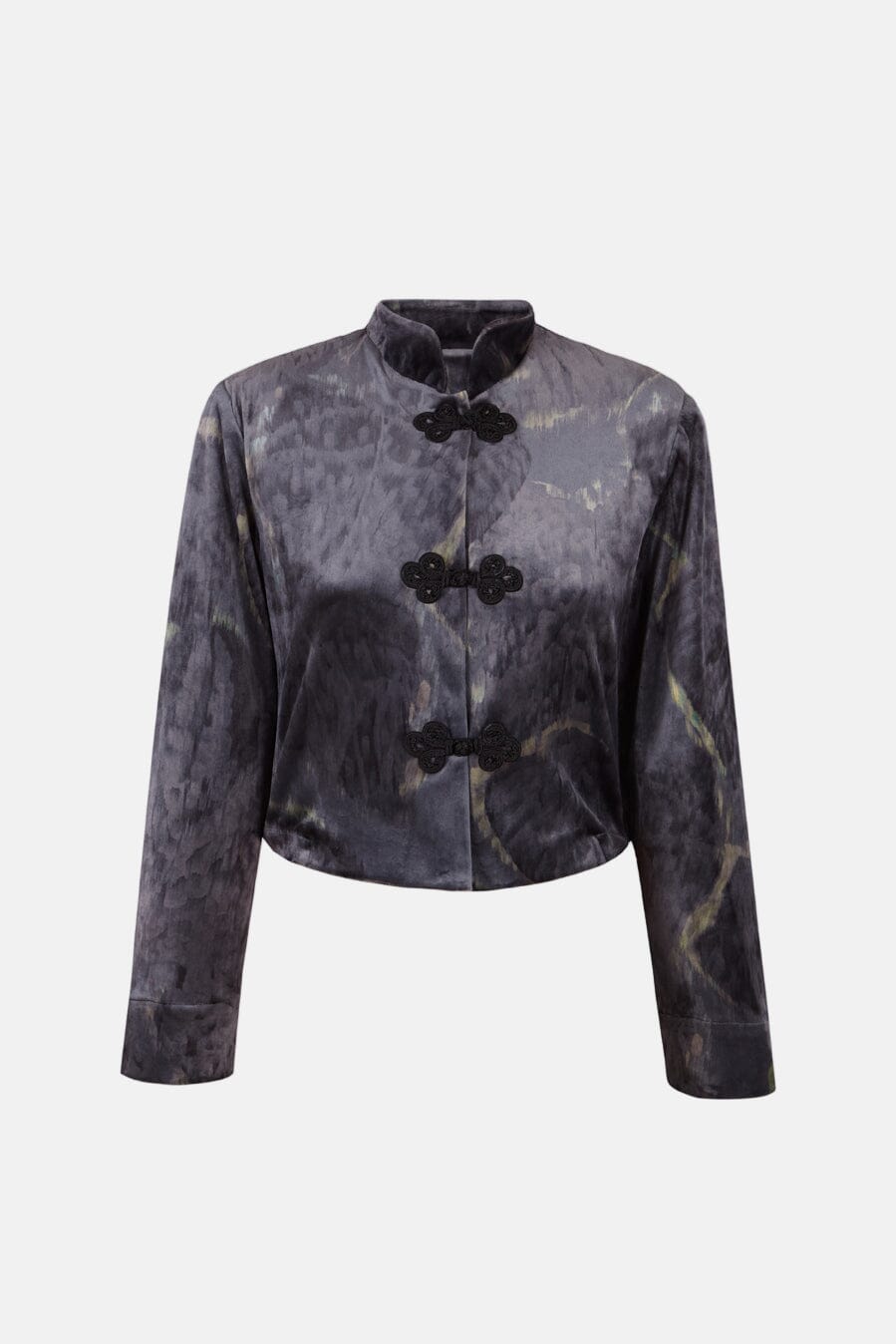 CHAQUETA CORTA CAMELIA GRIS Jackets Elisa Cortés 