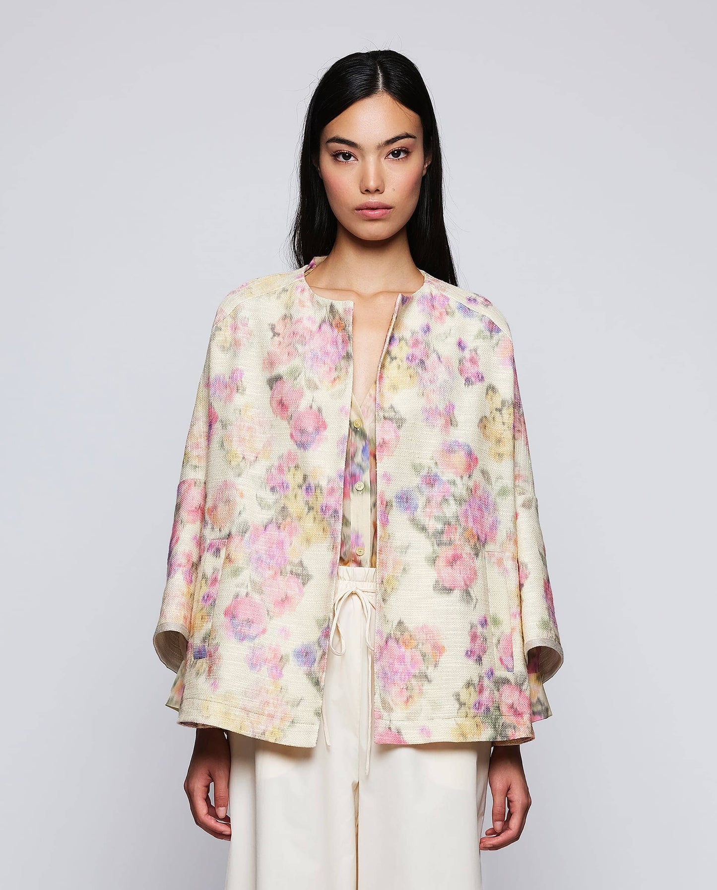 Chaqueta de algodón estampado floral Jackets Mirto S / 36 