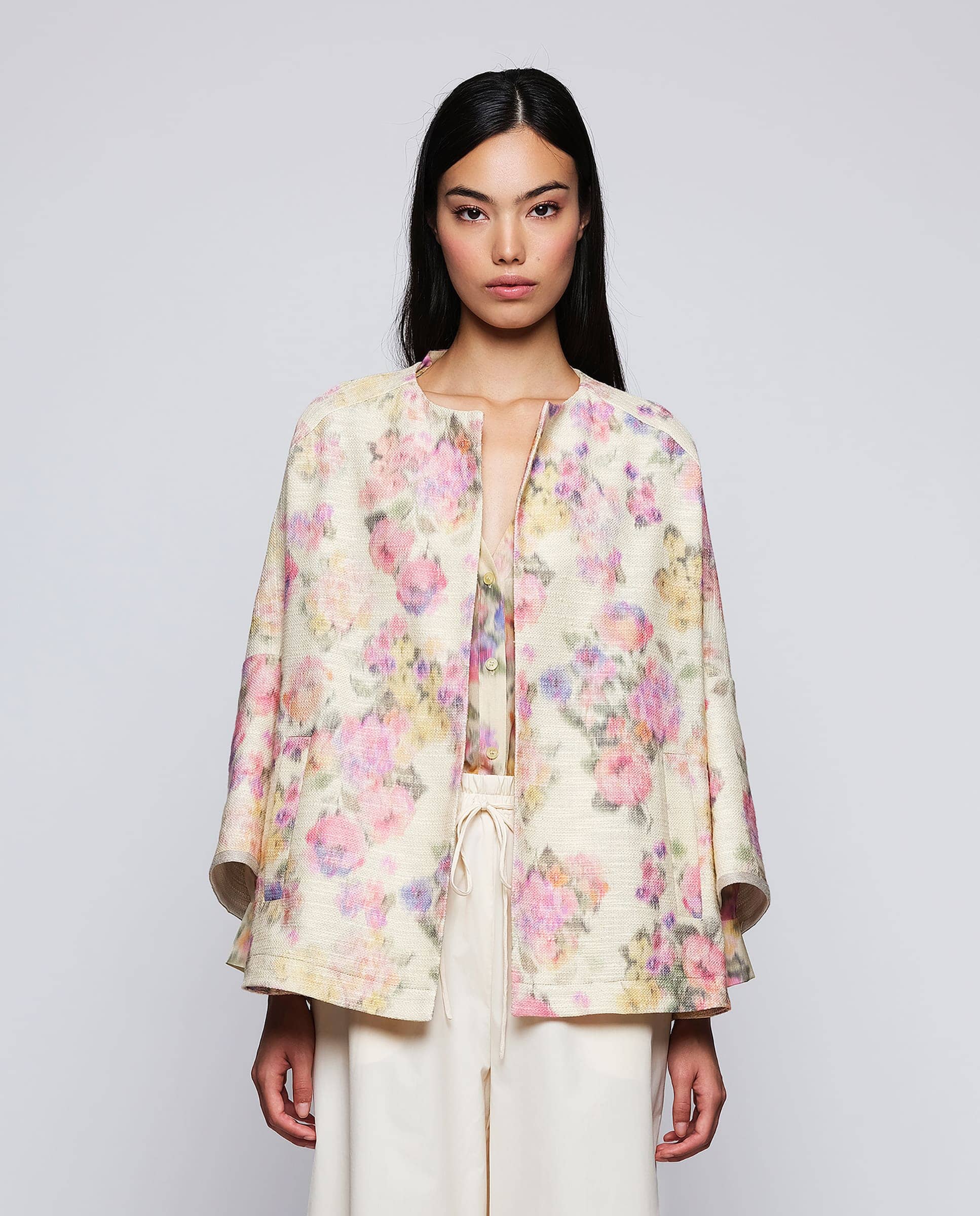 Chaqueta de algodón estampado floral Jackets Mirto S / 36 