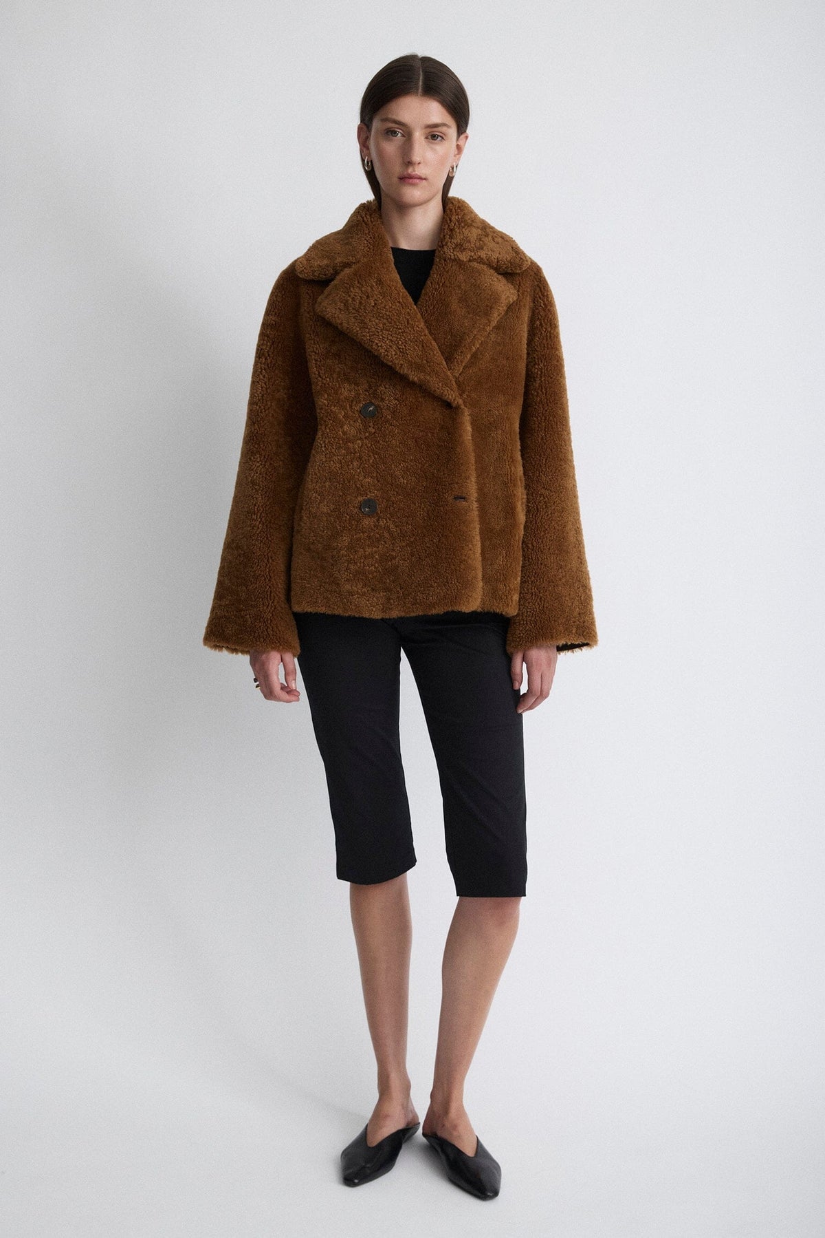 Chaqueta de pelo y piel bicolor Jackets Miguel Marinero 