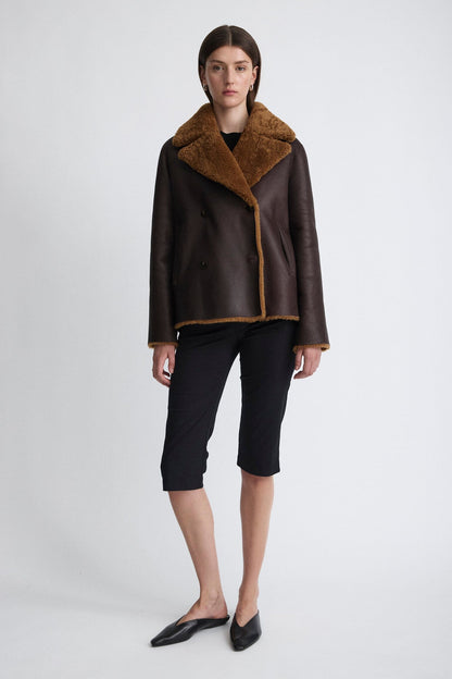 Chaqueta de pelo y piel bicolor Jackets Miguel Marinero 