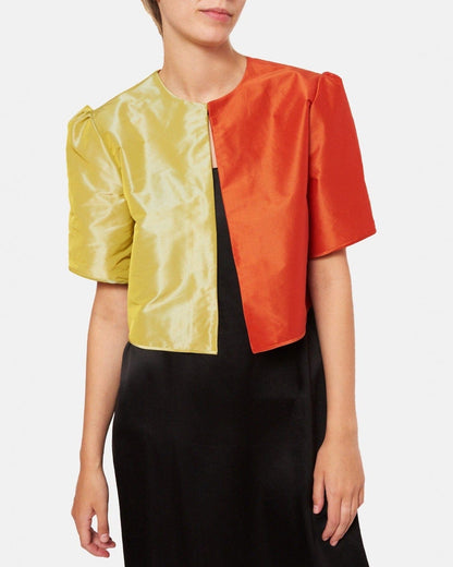 Chaqueta de verano bicolor amarillo-naranja Jackets Luciana Estudio 