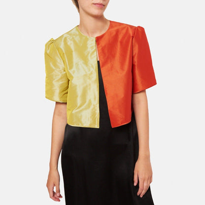 Chaqueta de verano bicolor amarillo-naranja Jackets Luciana Estudio 