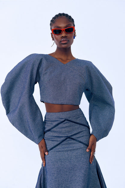 Chaqueta globo denim Jackets E.R.A.X. 