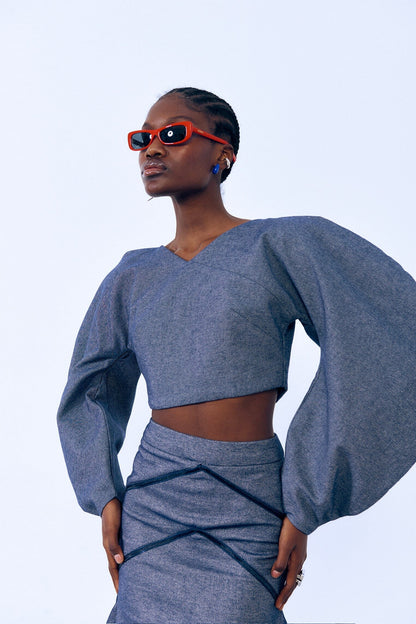 Chaqueta globo denim Jackets E.R.A.X. 