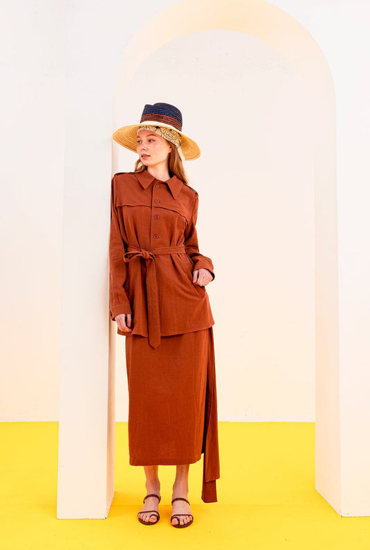 CHAQUETA MARINERA MARRÓN Jackets SOY FASCINANTE 