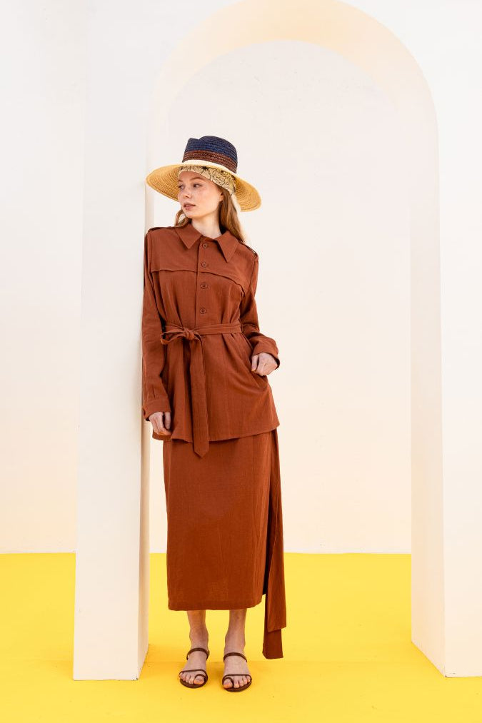 CHAQUETA MARINERA MARRÓN Jackets SOY FASCINANTE 