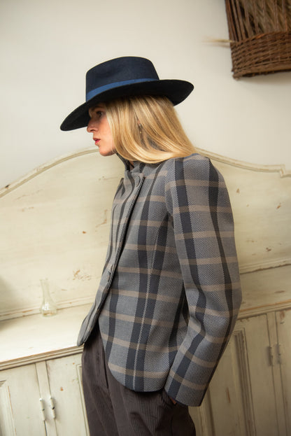 Chaqueta Nordheim Cuadros Azul y Gris Jackets IPA BRAND 