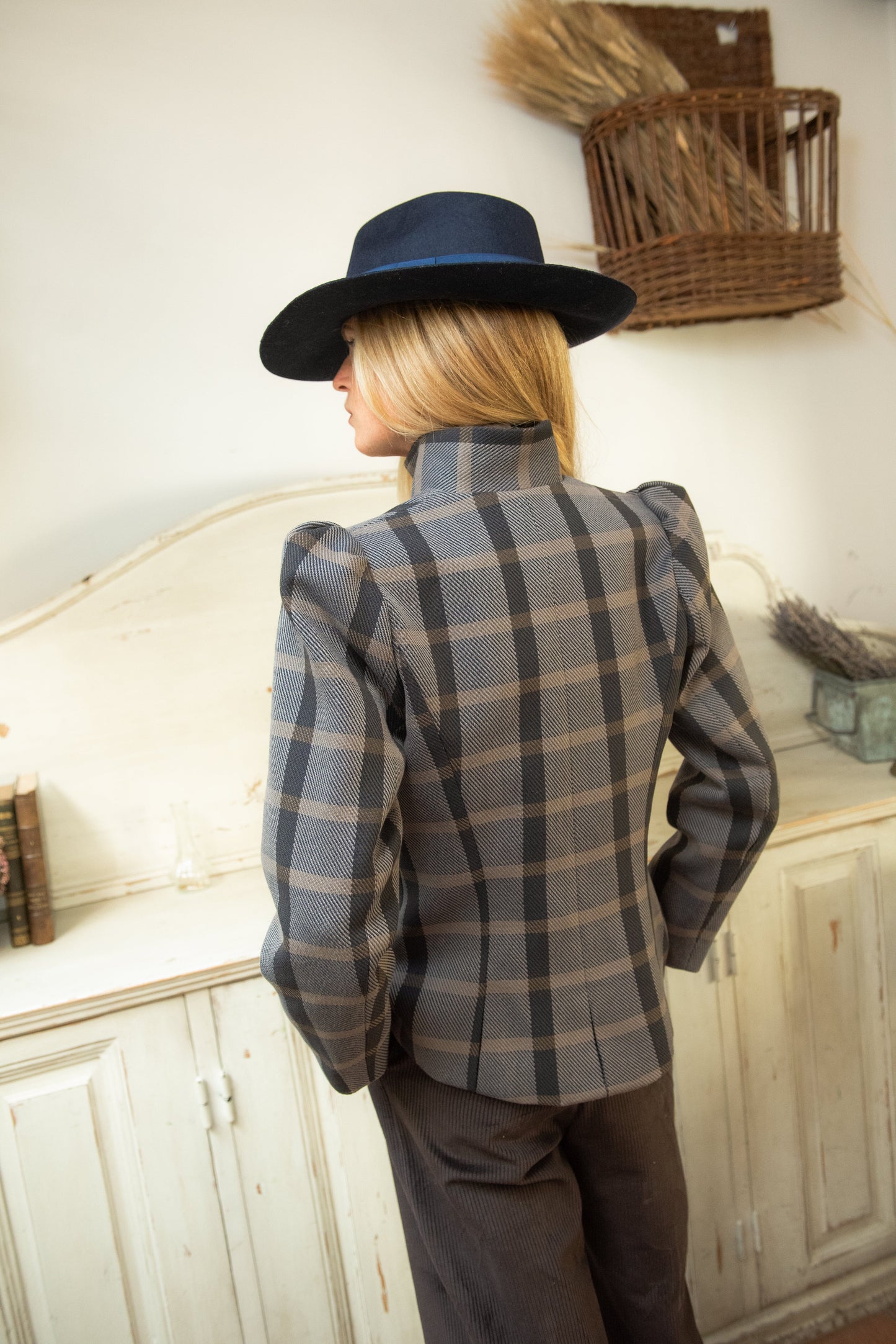 Chaqueta Nordheim Cuadros Azul y Gris Jackets IPA BRAND 