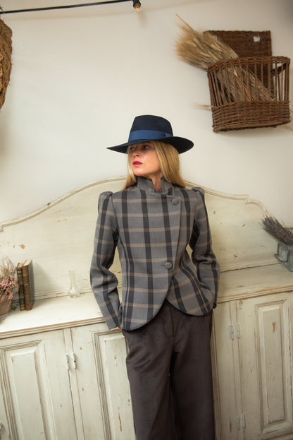 Chaqueta Nordheim Cuadros Azul y Gris Jackets IPA BRAND 