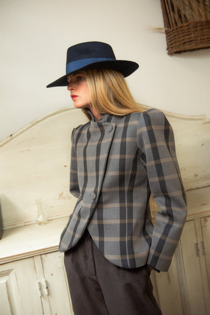 Chaqueta Nordheim Cuadros Azul y Gris Jackets IPA BRAND 