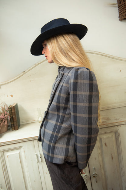 Chaqueta Nordheim Cuadros Azul y Gris Jackets IPA BRAND 