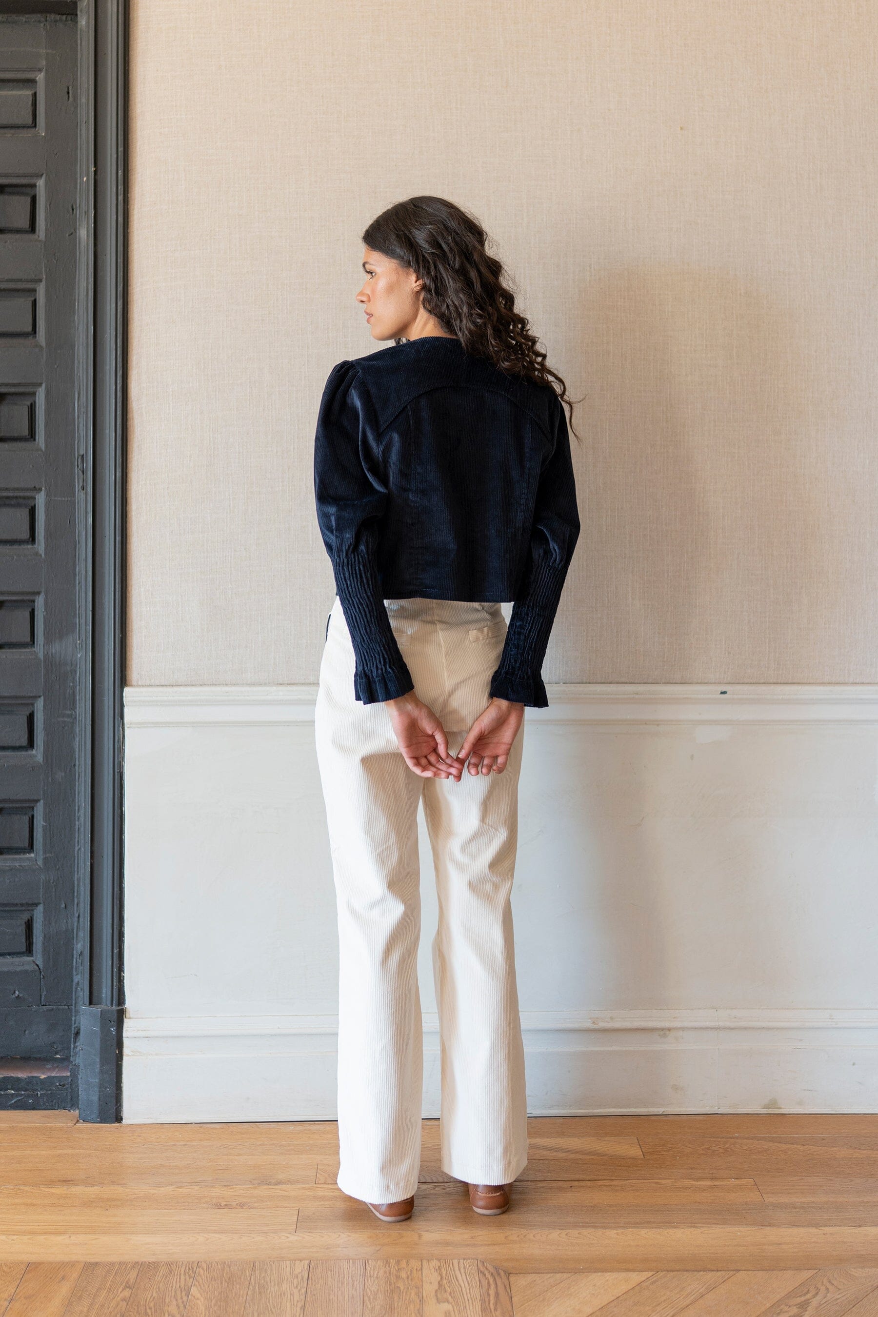 Chaqueta pana azul marino Jackets Vano Studio 