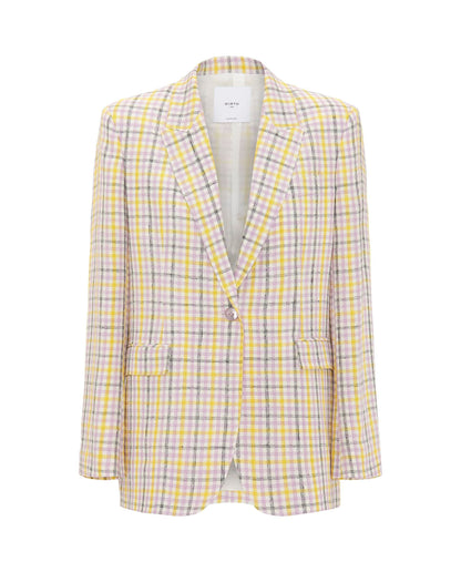 Chaqueta sastre cuadros malva y amarillo MUJER / CHAQUETAS & ABRIGOS / CHAQUETAS Mirto 
