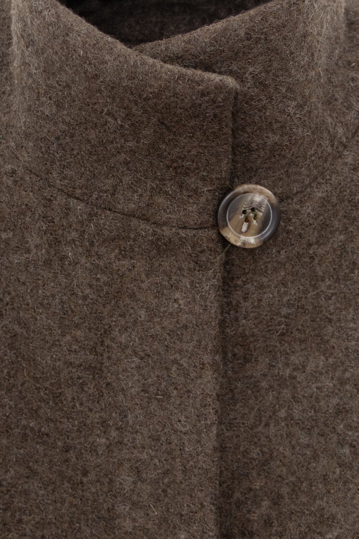 Chaquetón Eva lana cocida verde Coats Julise Magon 