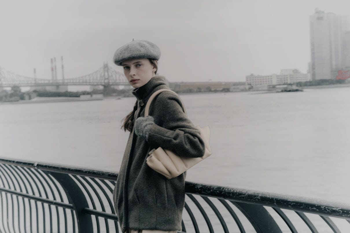 Chaquetón Eva lana cocida verde Coats Julise Magon 