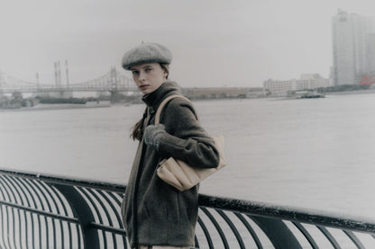 Chaquetón Eva lana cocida verde Coats Julise Magon 