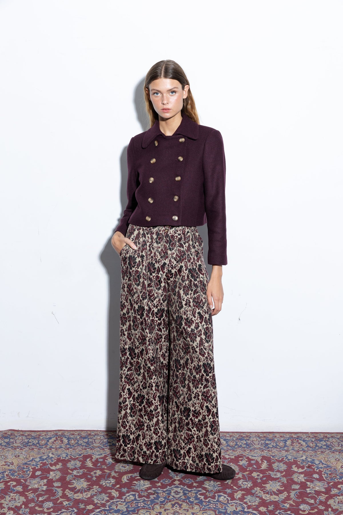 Charlotte Aubergine Jacket Jackets Copines 