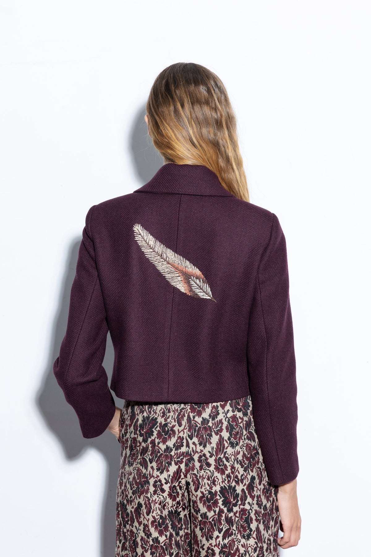 Charlotte Aubergine Jacket Jackets Copines 