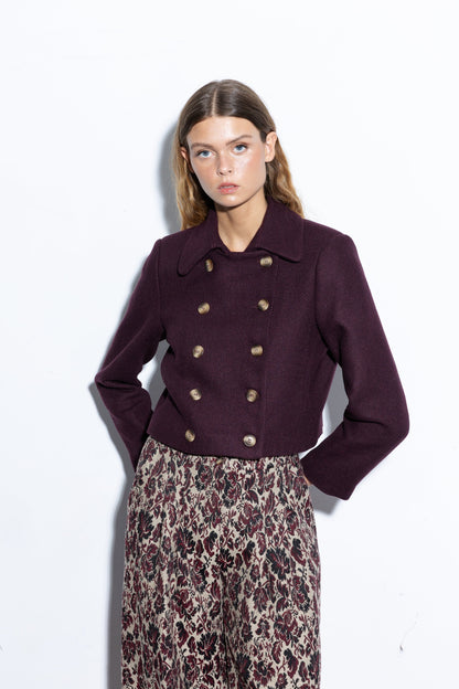 Charlotte Aubergine Jacket Jackets Copines 
