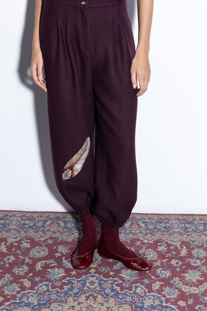 Charlotte Aubergine Pants Trousers Copines 