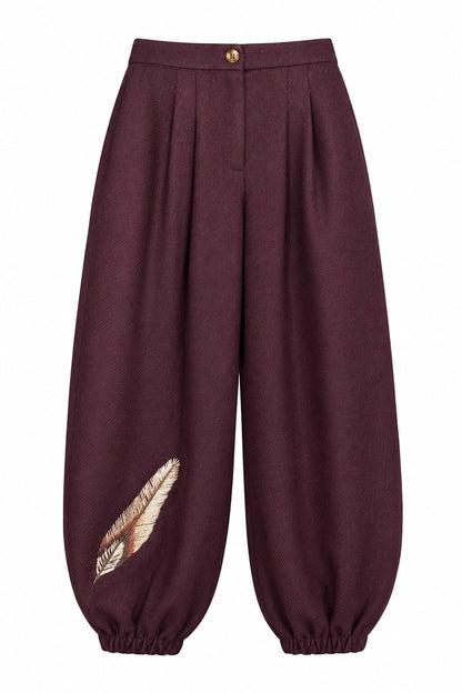 Charlotte Aubergine Pants Trousers Copines 