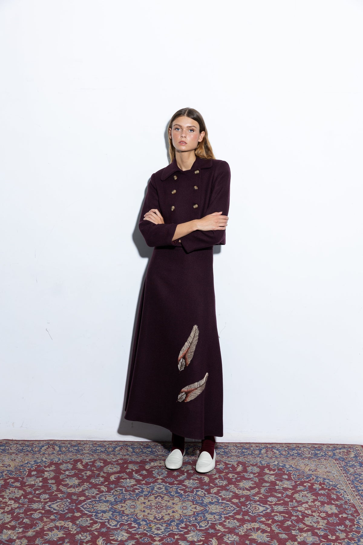 Charlotte Aubergine Skirt Skirts Copines 