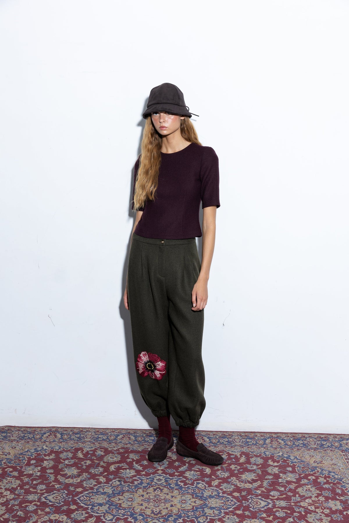 Charlotte Green Pants Trousers Copines 