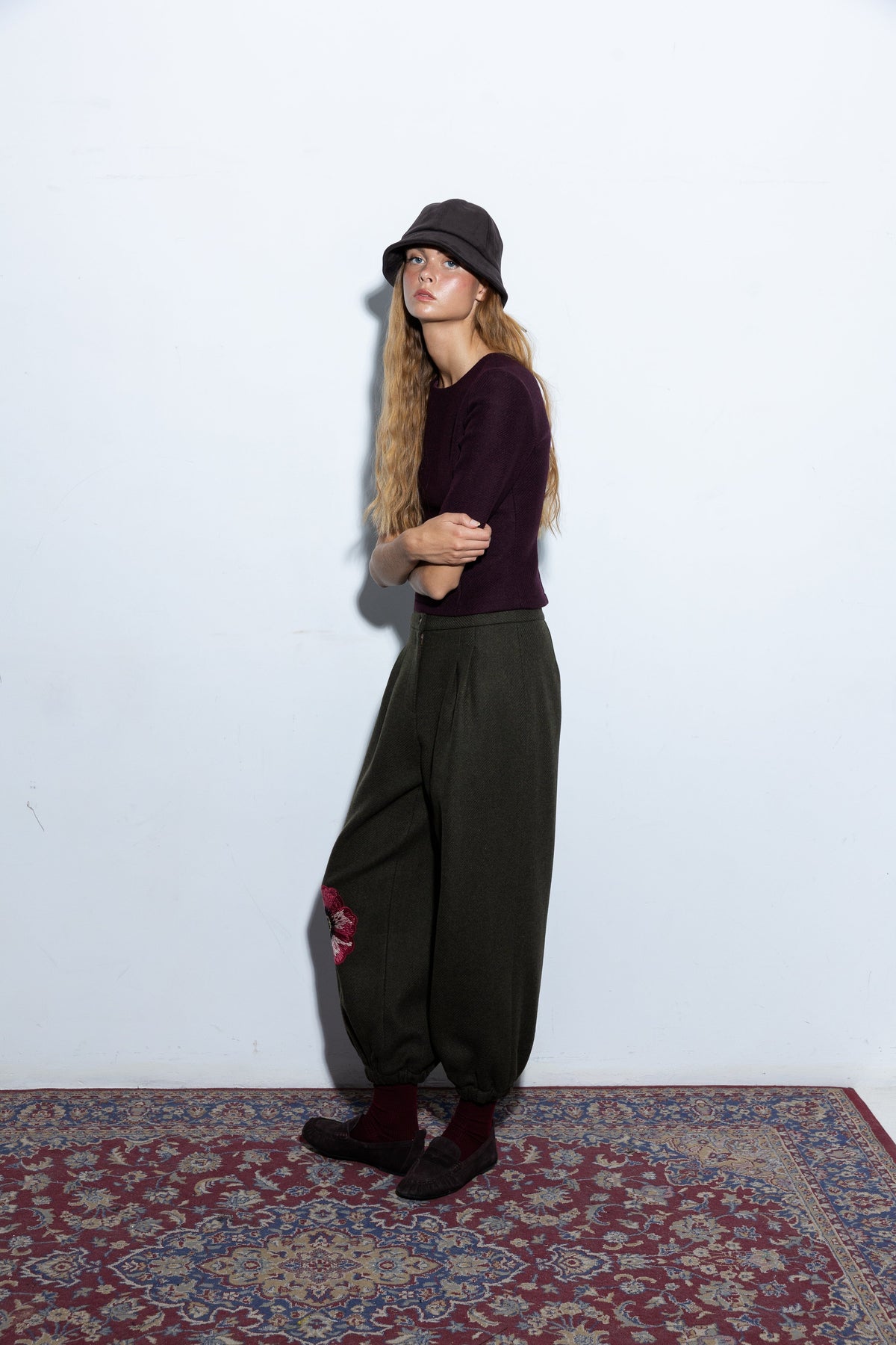 Charlotte Green Pants Trousers Copines 