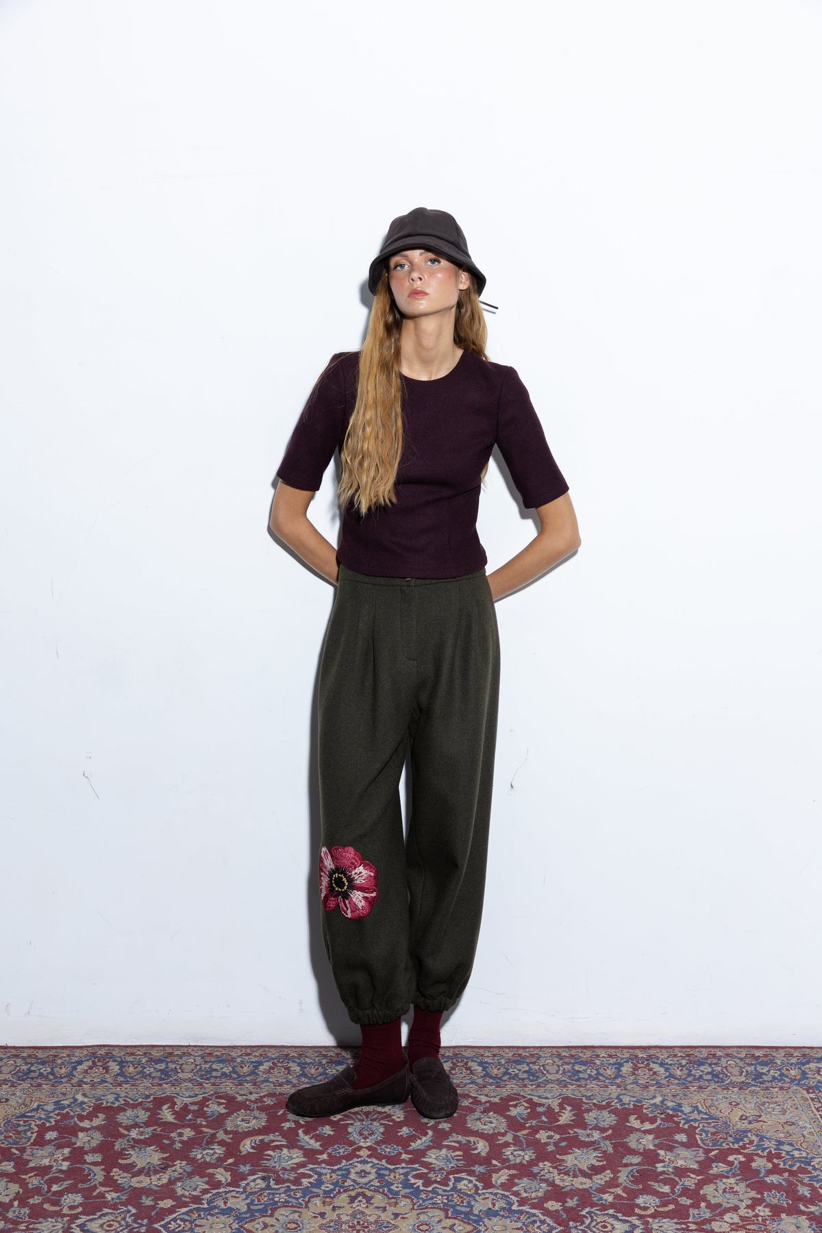 Charlotte Green Pants Trousers Copines 