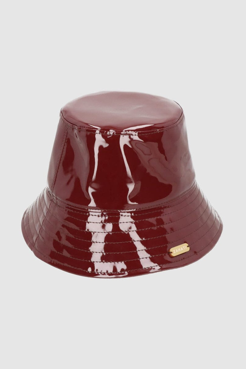 Charolito terciopelo burdeos ala S Hats Zahati 