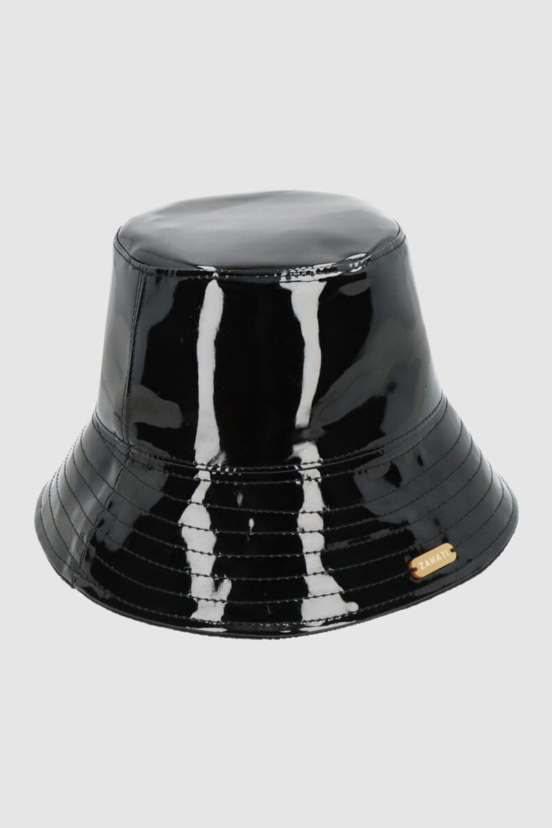 Charolito terciopelo negro ala S Hats Zahati 