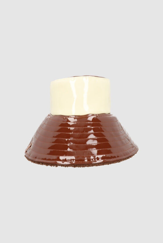 Charolito Tobacco‑Ice + Shearling Hat Zahati 