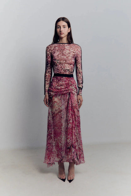 Chiffon Midi Skirt Skirts Juan Vidal 