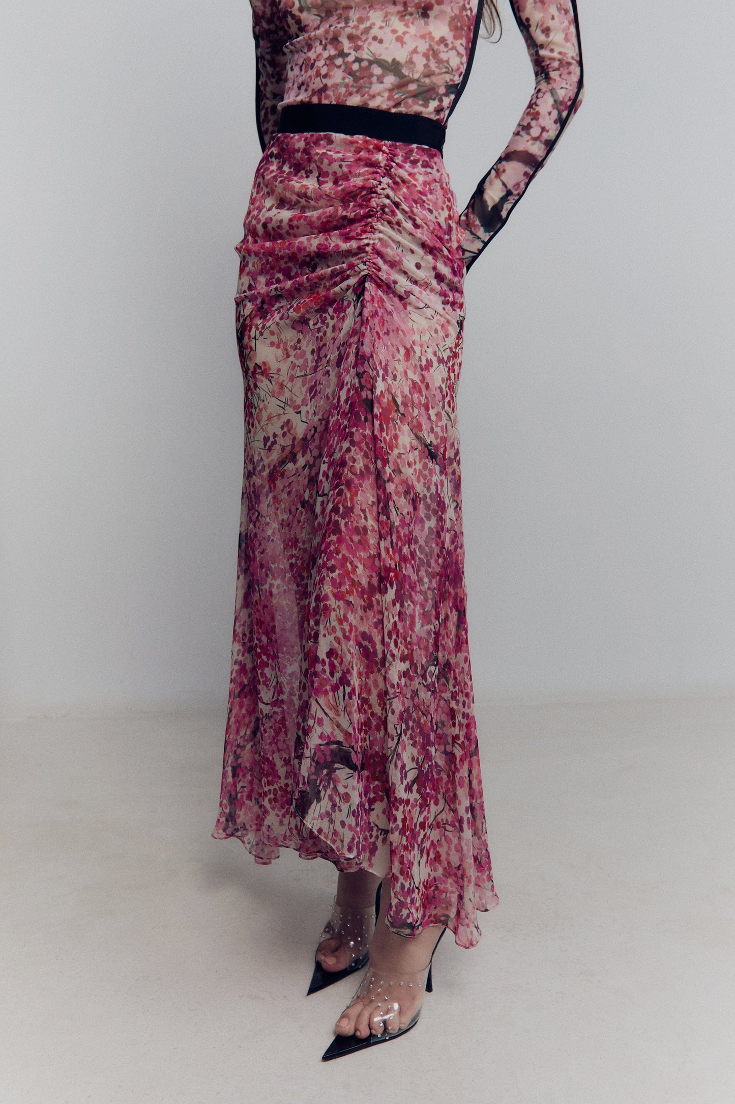 Chiffon Midi Skirt Skirts Juan Vidal 