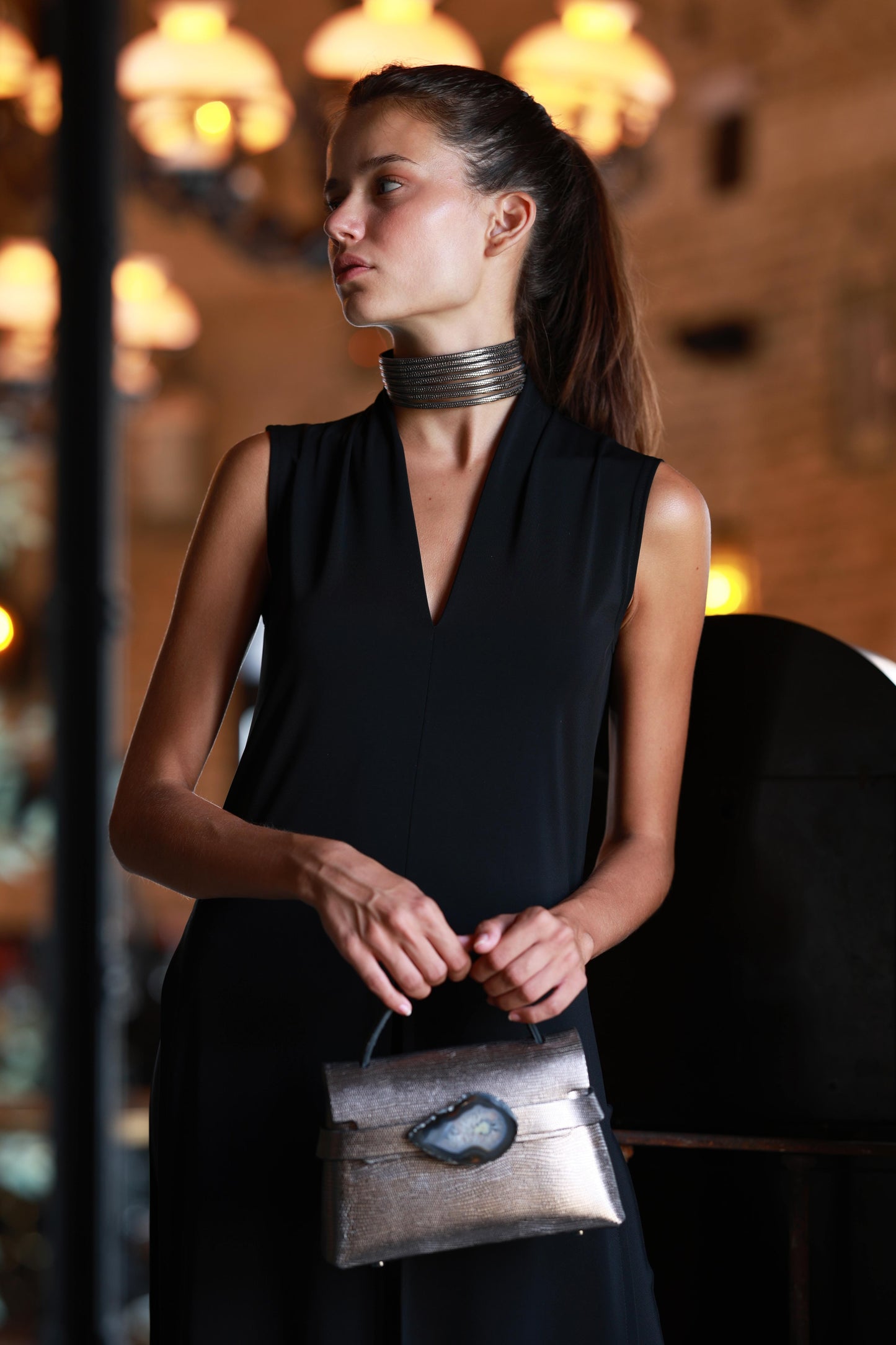 Choker Kai Bronce Necklaces Ecue 