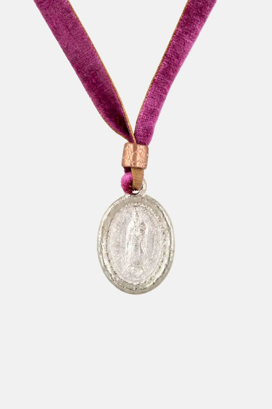 Choker Virgen de Guadalupe Plata de Ley 925 Necklaces Elena Carrera 