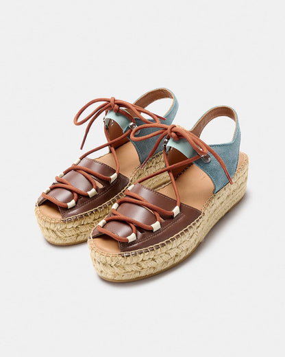 CIMA MARRON-AZUL Espadrilles Naguisa 