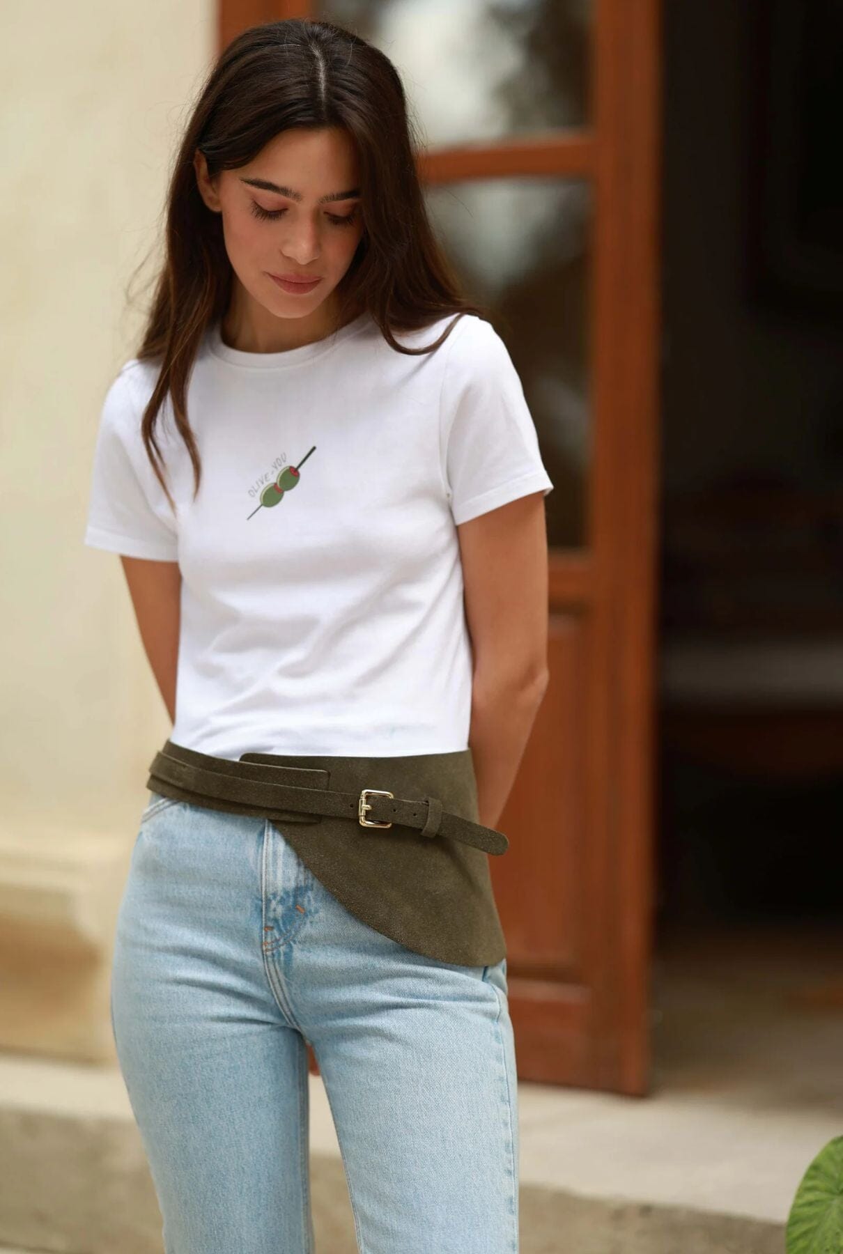 Cinturón Duna Ante Verde Belts Ecue 