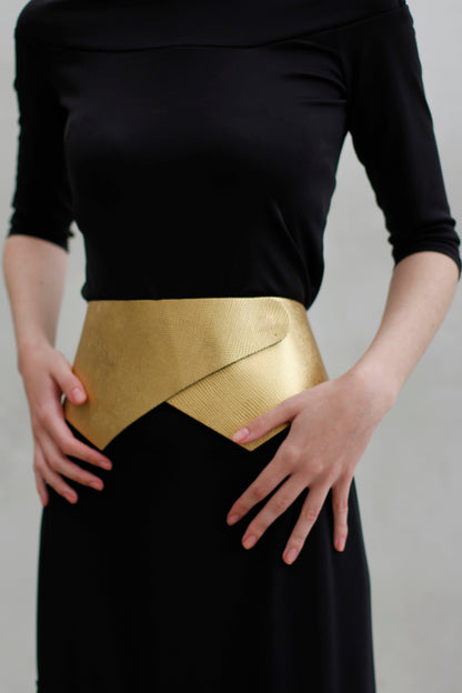 Cinturón Falla Dorado Belts Ecue 