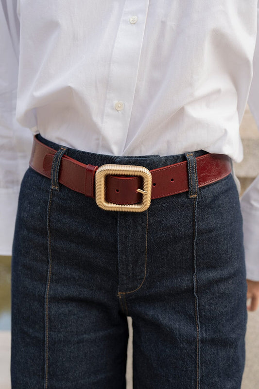 Cinturón Iria Burgundy Belts Carnevale Madrid 