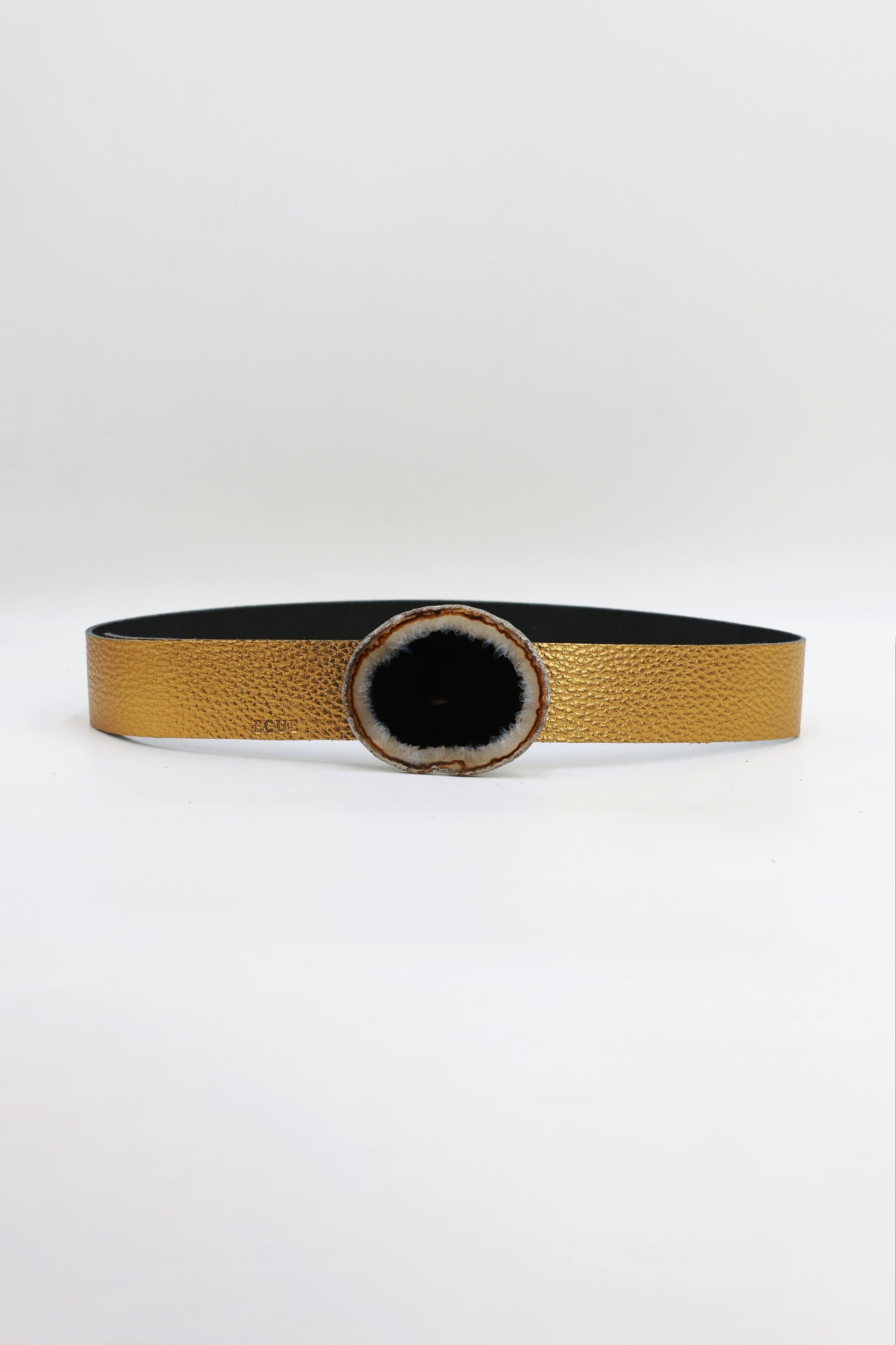Cinturón Jeans Dorado - Ágata Natural Belts Ecue 