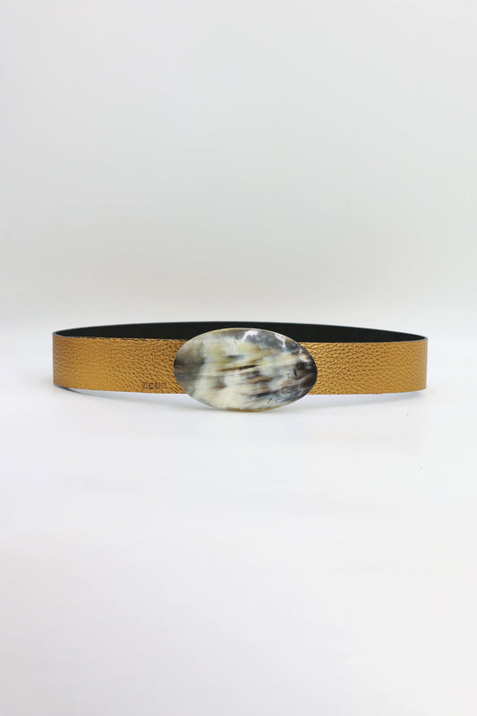 Cinturón Jeans Dorado - Asta Ovalada Belts Ecue 