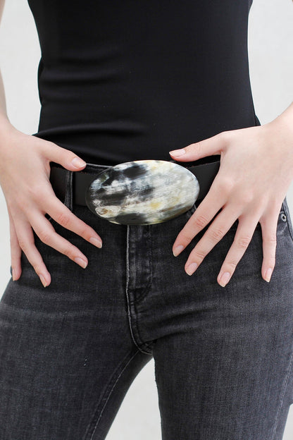 Cinturón Jeans Negro - Asta Ovalada CINTURONES Ecue 