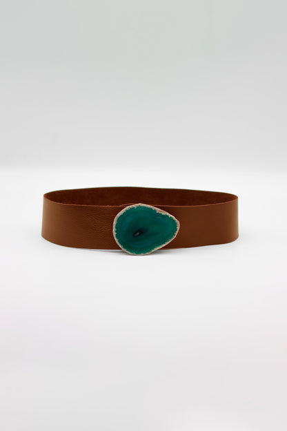 Cinturón Maxi Camel - Ágata Verde Belts Ecue 