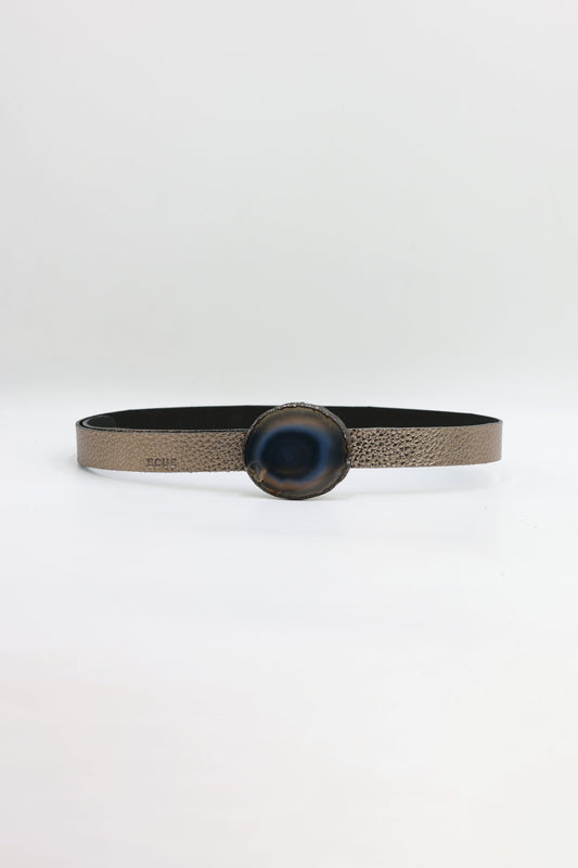 Cinturón Mezzo Bronce - Ágata Natural Belts Ecue 