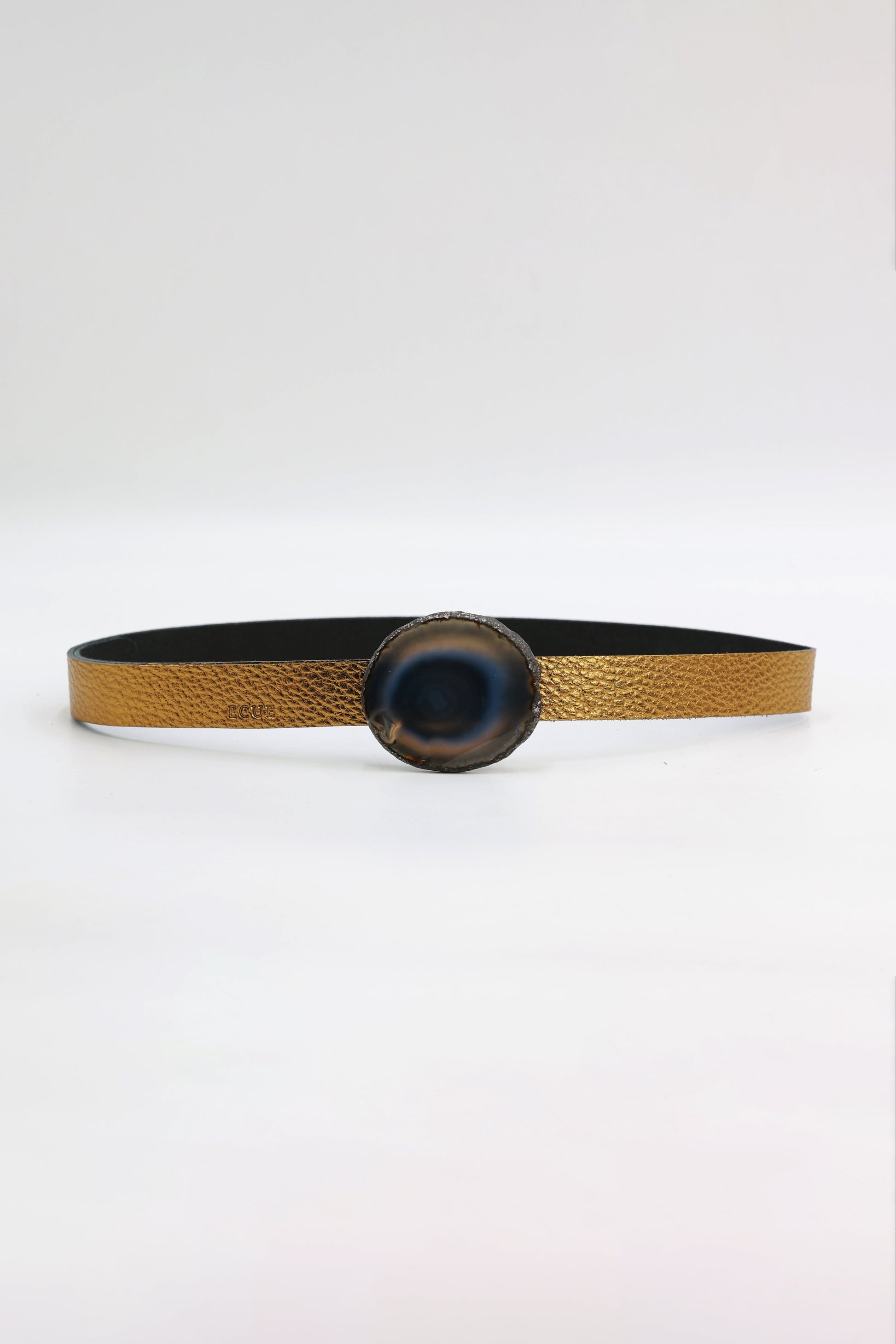 Cinturón Mezzo Dorado - Ágata Natural Belts Ecue 