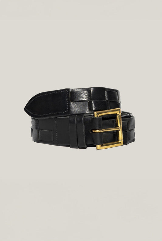 Cinturón Trenzado Negro Belts Dorantes Harness 