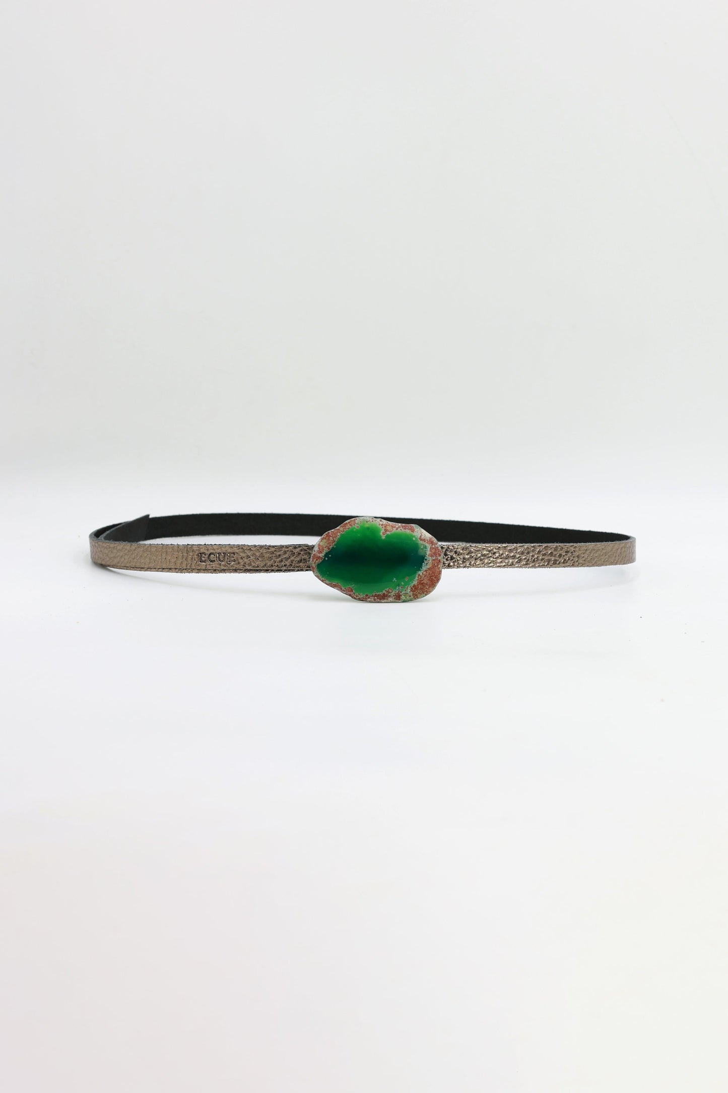 Cinturón Vita Bronce - Ágata Verde Belts Ecue 